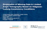 Restoration of Missing Data in Limited Angle Tomography Based … · 2017-01-30 · 7. Bilateral filtering in spatial domain before fusion High frequency components inside the double