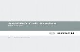 PAVIRO Call Station...Entsorgen Sie gebrauchte Batterien gemäß umweltschutzrechtlicher Vorschriften und Verfahren. 18. Nur professionelle Installation – Verwenden Sie dieses Gerät