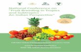 National Conference on Fruit Breeding in Tropics and ... · National Conference on "Fruit Breeding in Tropics and Subtropics - An Indian Perspective" IIHR, Hesaraghatta, Bangalore