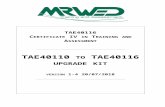 TAA40104 - MRWED Training and Assessment TAE…  · Web viewWant to benefit from the personal marketing advantages of holding the latest version of the qualification OR See this