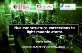Nuclear structure corrections in light muonic atoms€¦ · Q2 from 10-4 GeV2 to 10-2 GeV2 CREMA collaboration CREMA collaboration currently measuring Lamb shift in light muonic atoms: