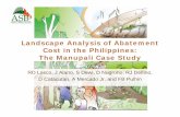 Landscape analysis of abatement cost in the Philippines ... 2/3-Legian-2-3-3... · Landscape Analysis of Abatement Cost in the Philippines: The Manupali Case Study RD Lasco, J Alano,