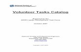 NSPE Volunteer Tasks Catalog€¦ · The tasks in this catalog are segmented by major categories, e.g., student activities, educational activities, events etc. Within each category