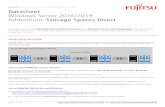 Data Sheet Windows Server 2016 - Addendum for Storage ... · Storage Spaces Direct can be implemented on the following Fujitsu PRIMERGY models: RX2530 M2, RX2540 M2, TX1330M4, RX2530