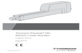 Thomson Electrak HD Electric Linear Actuator...Thomson 6 Thomson Electrak® HD Actuator - Installation Manual - 2020-01 4. Installation 4.1 Product label The product label can be found