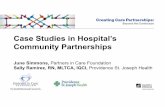 Case Studies in Hospital’s Community Partnerships · All Five Providence Hospitals Discharge Month # of Readmits # that Received Intervention Readmit Percent # of Readmits # that