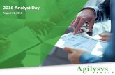 2016 Analyst Day...marketing Predictive analytics Optimization strategies at every level New brand value and guest relationships New techniques to manage relationships Primacy of the