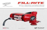 Owner’s Operation and Safety Manual - Fill-Rite · nextec Predicts. Protects. Performs. Thank You! Thank you for your purchase of the nextecTM series DC smart pump! Your Fill-Rite®