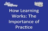How Learning Works: The Importance of Prac9ce · Works: The Importance of Prac9ce Carpentries’ Pedagogical Model • Favour prac%cal and hands-on ... Good mental model for everyday