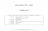AUTOBYTEL INC - annualreports.co.uk€¦ · Table of Contents UNITED STATES SECURITIES AND EXCHANGE COMMISSION Washington, D.C. 20549 FORM 10-K (Mark One) For the fiscal year ended