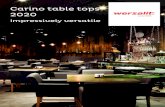 Carino table tops 2020product, the carino compact table top. This table top will be another attrac-tive revenue source for the plant and already demonstrates the importance of this