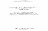 CONSTITUTIONAL LAWAsPEN STUDENT TREATISE SERIES CONSTITUTIONAL LAW Principies and Policies Fourth Edition ERWIN CHEMERINSKY Dean and Distinguished Professor of Law University of …