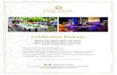 Celebration Packages | Park Hotel Farrer Park, Singapore… · • Choice of menus from a lavish Buffet Menu • Unlimited lemongrass, Thai tea, coffee or tea • House Pour wine