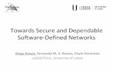 Towards(Secure(and(Dependable( So2ware3Deﬁned(Networksconferences.sigcomm.org/sigcomm/2013/slides/hotsdn/16.pdfExcellent,now we(can(program(the(network!( Applications (control logic)