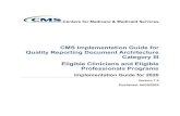 CMS 2020 QRDA Eligible Clinicians and EP …...Document Architecture, Category III, STU Release 2.11 (June, 2017) for the 2020 performance period. This HL7 base standard is referred