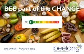 BEE part of the CHANGE - Beelong | FR · Beelong was born at Ecole hôtelière de Lausanne in 2008 and was incorporated in 2014. The first version of the eco-score was created in