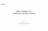 PWS-100RX1 V1.1 Software Update Guide (r1.3) - Sony ......6 System Solutions Business Division / Professional Solutions Group © 2014 Sony Corporation Step1-3: Software Version Check