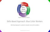 Skills-Based Approach: Blue Collar Workers · Macro Benefits of Skills Based Approach •Easier to address ‘skills gap’. Professionals know what technical skills are in demand