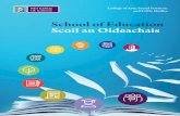 School of Education Scoil an Oideachais · 2019-02-08 · Mathematical Studies BA Ed. (CSM) • Máistir Gairmiúil san Oideachas (MGO) • Professional Master of Education (PME)