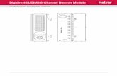Digidim 458/DIM8 8-Channel Dimmer Module · 2 Helvar Digidim 458/DIM8 8-Channel Dimmer Module: Installation and User Guide Introduction The 458/DIM8 is an 8-channel digital thyristor