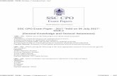 SSC CPO Exam Paper - 2017 held on 04 July 2017 Shift-2 ... · QID : 297 - Who among the following is not a recipient of Nobel Prize 2016 in the field of Chemistry? Options: 1) Jean