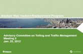 Alaskan Way Viaduct Replacement Program · Electronic tolling at Tacoma Narrows Bridge. • The committee will make advisory recommendations on strategies for: • Minimizing traffic