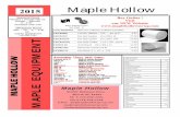 2015 Maple Hollowm EQBK1SMC Sugarmakers Companion by Michael Farrell 39.95 HOW TO BOOKS EQBK1BYS01 B