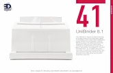 EDNord - UniBinder 8.1 Specifikationer og brug · • The UniBinder 8.1 can bind up to 4 documents at once • Binds up to 120 sheets • Economical: no warm-up time needed. Easy