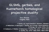 GLSM’s, gerbes, and Kuznetsov’s homological projective dualityersharpe/salam-may08-b.pdfGLSM’s, gerbes, and Kuznetsov’s homological projective duality Eric Sharpe Virginia
