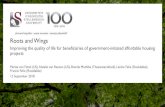 Roots and Wings - Stellenbosch University 2018/3...Roots and Wings Improving the quality of life for beneficiaries of government -initiated affordable housing projects Marisa von Fintel