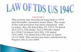 HISTORY duced long back in 1972 after amended many times ...voiceofca.in/siteadmin/document/Law_of_tds_us_194c.pdf · CA Vijay Kr. Gupta. 7. Sands Advertising Communications‐vs‐DCIT