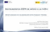 INSTRUMENTOS CDTI DE APOYO A LA Idocumentos.galiciainnovacion.es/DocumXornadas/2014... · Impacto internacional de la financiación CDTI El 13.5% aprox. de las EXPORTACIONES TOTALES