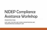 NJDEP Compliance Assistance Workshop 2019-2020 final · 2019-12-16 · $ %dvlfv $ /lfhqvh 8qghu 1hz -huvh\ 6wdwxwh exvlqhvvhv frpphufldoo\ hqjdjhg lq wkh zdvwh lqgxvwu\ duh uhtxluhg