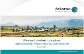 Revised restructure plan: sustainable, financeable, achievable investors-and-media... · 9 Restructure plan: sustainable, financeable, achievable | March 2013 ZAR ATL debt balance