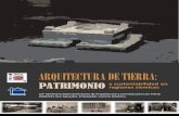 ARQUITECTURA DE TIERRA - Red Proterra...Arquitectura de Tierra: Patrimonio y sustentabilidad en regiones sísmicas, que se realiza del 24 al 29 de noviembre de 2014, en San Salvador,