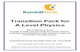 Transition Pack for A Level Physicsrainhillsixth.org.uk/uploads/documents/PDF-Transition/Physics.pdfThing Explainer: Complicated Stuff in Simple Words Written by the creator of online