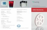 Please feel free to contact us: Additive Manufacturing · In applying techniques of Additive Manufacturing, it is possible to create filigree and complex components in one part with