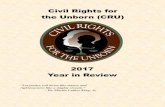 Civil Rights for the Unborn (CRU) - Anti Abortion Facts and Pro …€¦ · public about the harmful impact of abortion and artificial family planning. Educate the community about