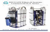 RECLAIM Filters & Systems Commercial R.O. Series...1 RECLAIM Filters & Systems Commercial R.O. Series Installation, Operation & Maintenance Manual Including New R.O. ModelsNRO-1440-1600