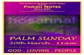 PALM SUNDAY - St Peter's Church, Belfast · 2016-03-10 · SUNDAY 17th APRIL THE FOURTH SUNDAY OF EASTER 9am Holy Communion modern 11am Holy Communion modern 6.30pm Choral Evensong