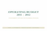 OPERATING BUDGET 2011 | 2012 · Florida’s sales tax), Educational Enhancement Trust Fund (receipts from Lottery sales) and the Student Fee and Other Fees Trust Fund (tuition authority