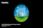 2019 Deloitte Renewable Energy Seminar · 2019-07-15  · 2019 Deloitte Renewable Energy Seminar Powering a bright future October 2-4, 2019