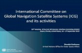 International Committee on Global Navigation Satellite Systems … · 2019-09-17 · International Committee on Global Navigation Satellite Systems (ICG) and its activities Sharafat
