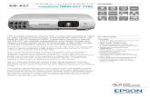 EB-X27 - Just Projectors...EB-X27 DATASHEET This portable projector comes with a carry bag included to make for easy transport and storage of the projector when not in use. Ideal for