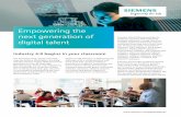 Empowering the next generation of digital talent · Author: Helene Ballings Subject: Siemens is committed to empowering the next generation of digital talent with the skills employers