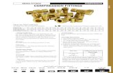 BRASS FITTINGS COMPRESSION COMPRESSION FITTINGS · BRASS 1-800-569-0810 71 BRASS FITTINGS COMPRESSION • Typical Application Use with copper, aluminum and thermoplastic tub-ing.
