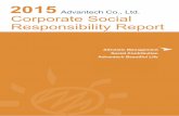 Advantech Co., Ltd. Corporate Social Responsibility ReportAbout Advantech’s 2015 Corporate Social Responsibility Report Editorial Principles Advantech’s 2015 Corporate Social Responsibility