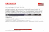 Lenovo RackSwitch G7028 · number Feature code Maximum quantity supported SFP transceivers - 1 GbE Lenovo 1000BASE-T (RJ-45) SFP Transceiver (no 10/100 Mbps support) 00FE333 A5DL