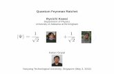 Quantum Feynman Ratchet Ryoichi KawaiStochastic Thermodynamics Langevin Approach Stochastic Energetics Fluctuation Theorem Jarzynski Equality KPB Equality Quantum Thermodynamics Microscopic