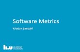 Software Metrics - ida.liu.seTDDC88/theory/12Metrics-before.pdf · Software metrics • Usage-based metrics • Verification & Validation metrics • Volume metrics • Structural